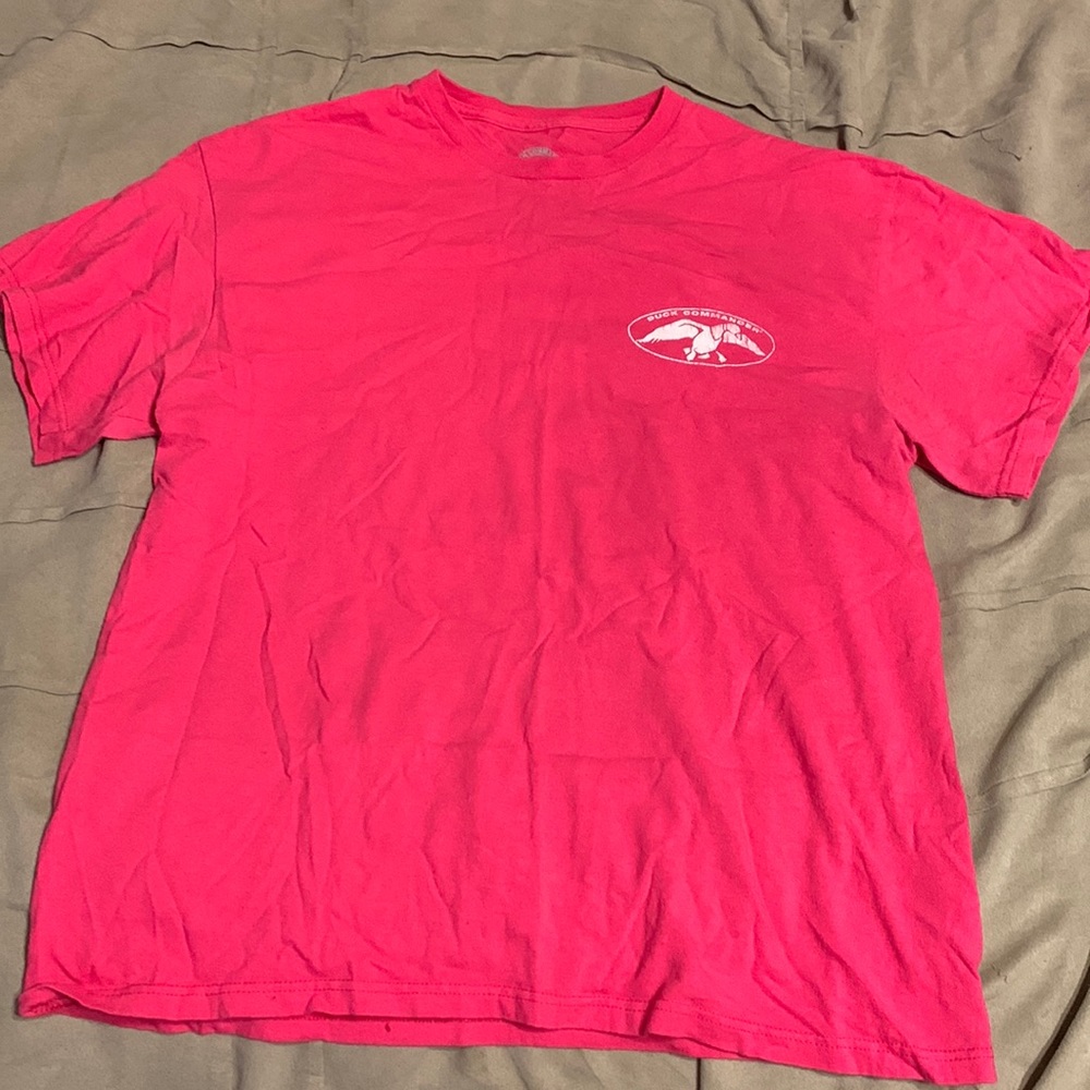 Large Pink Duck Commander T-Shirt